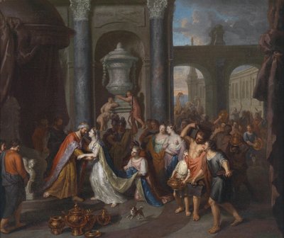 Das Zusammentreffen der Königin von Saba mit König Salomo von Gerard Hoet